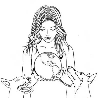 The World Is In Your Hands Colouring Page
